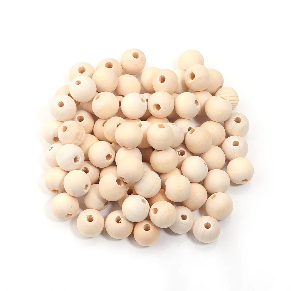 Buy The Best By Artsulli - Art is Long Life Short - 10-100pcs 6-30mm Natural Wood Beads Round Unfinished Wooden Balls for DIY Crafts Kids