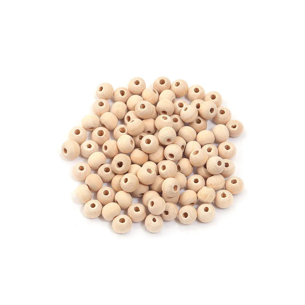 Buy The Best By Artsulli - Art is Long Life Short - 10-100pcs 6-30mm Natural Wood Beads Round Unfinished Wooden Balls for DIY Crafts Kids