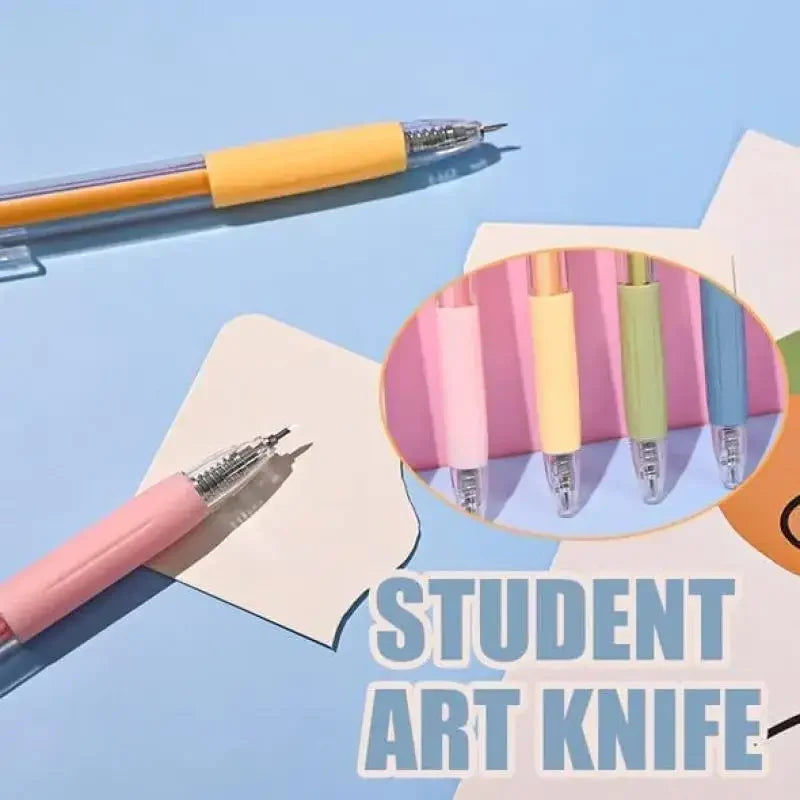 Buy The Best By Artsulli - Art is Long Life Short - 10-1PC Paper Cut Knife Pen Utility Scrapbooking Cutting Tool Sticker Tape Cutter