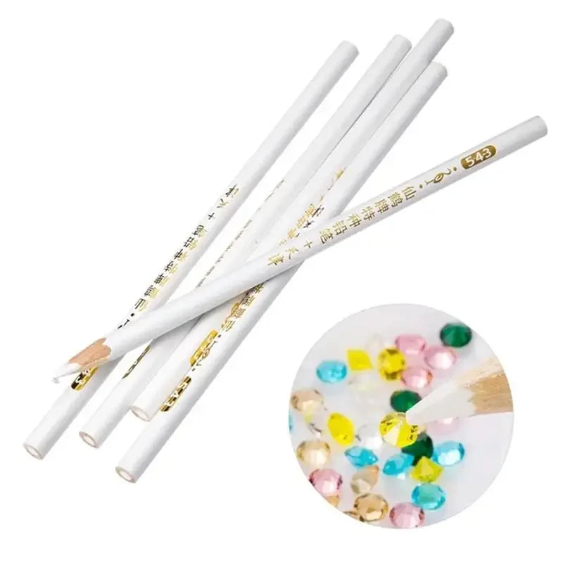 Buy The Best By Artsulli - Art is Long Life Short - 10-1Pcs Dotting Pen Pencil White Wax Wood Picker Rhinestones Gems Picking Tool Pick Up