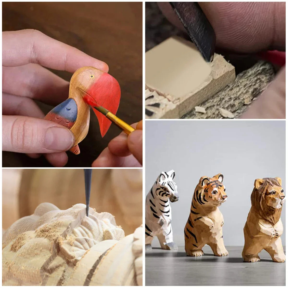 Buy The Best By Artsulli - Art is Long Life Short - 10/24Pcs DIY Basswood Carving Block Natural Soft Wood Unfinished Beginner Craft