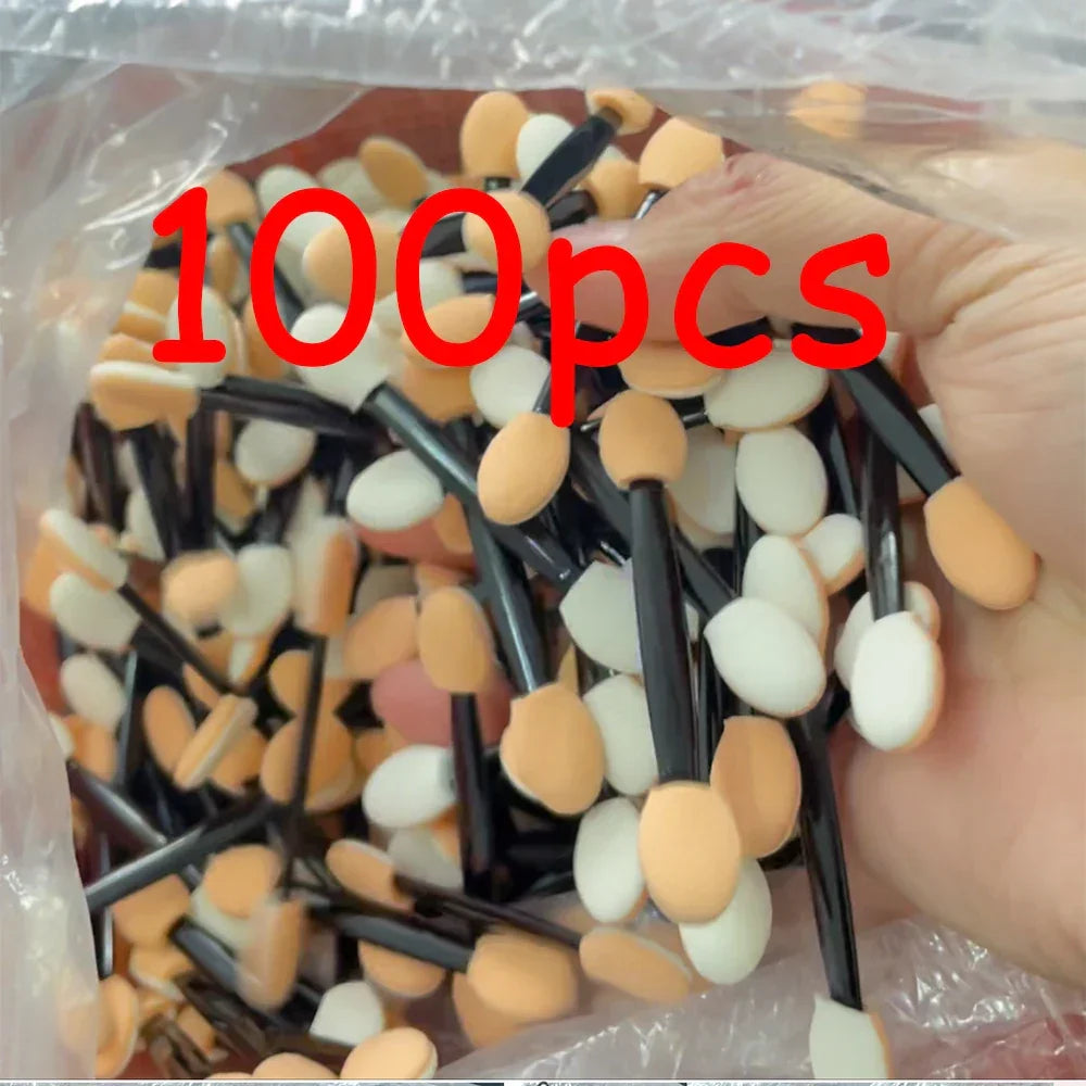 Buy The Best By Artsulli - Art is Long Life Short - 10/30/50/100Pcs Nail Brush Double Sided Chrome Powder Applicator Sponge Sticks Supplies