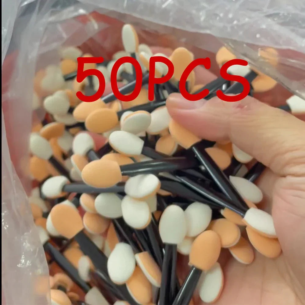 Buy The Best By Artsulli - Art is Long Life Short - 10/30/50/100Pcs Nail Brush Double Sided Chrome Powder Applicator Sponge Sticks Supplies