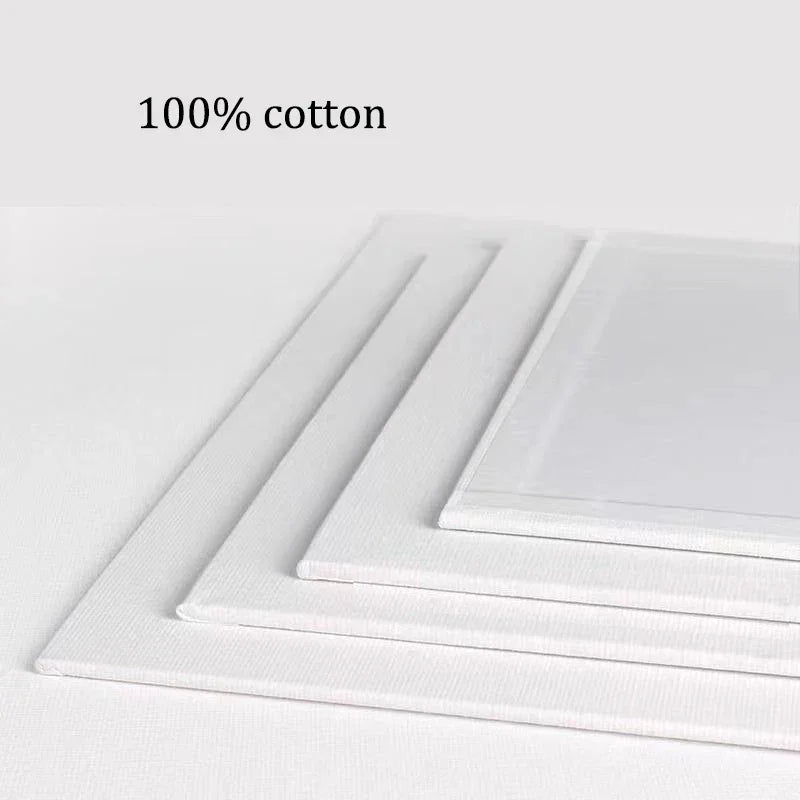 Buy The Best By Artsulli - Art is Long Life Short - 10 Pcs Canvas Board Painting Cotton Blank,Primed White,Suitable For Oil