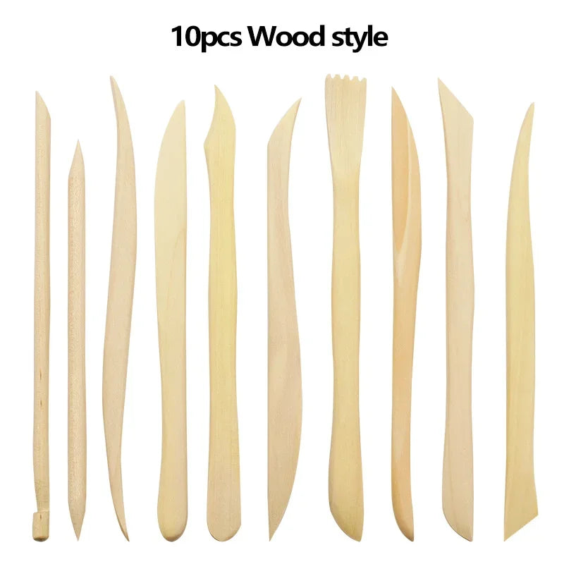 Buy The Best By Artsulli - Art is Long Life Short - 10 PCs Clay Sculpture Tool Set Carving DIY Wooden /Plastic Pottery Knife Tools