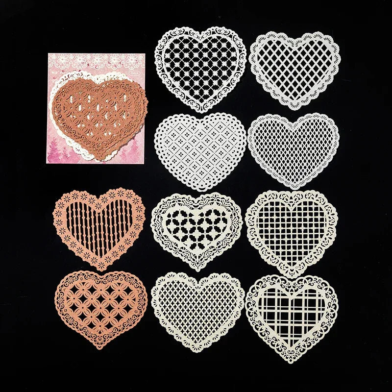 Buy The Best By Artsulli - Art is Long Life Short - 10 pcs Hollow out Hand lace paper Planner Literature Scrapbooking material hand made