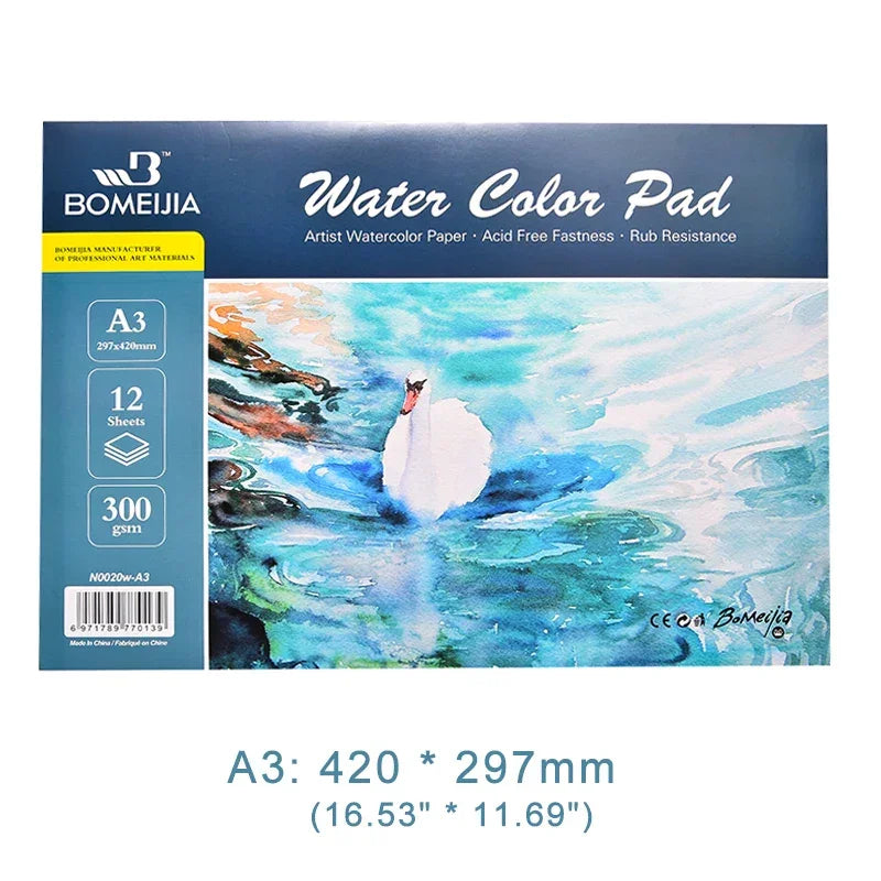 Buy The Best By Artsulli - Art is Long Life Short - 100% Cotton Watercolor Sketchbook 300g/m2 Water Color Drawing Paper Book Student