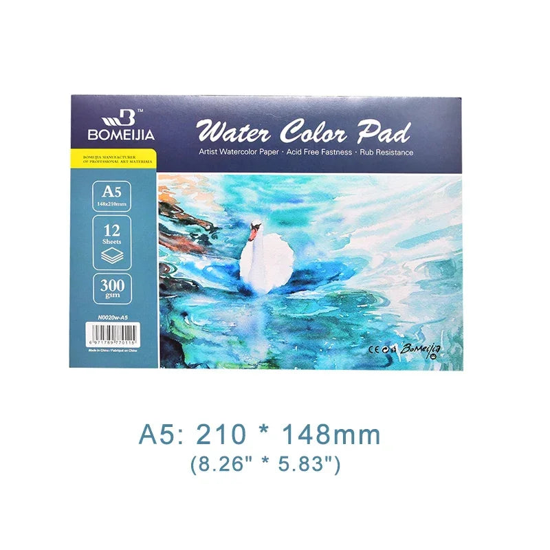 Buy The Best By Artsulli - Art is Long Life Short - 100% Cotton Watercolor Sketchbook 300g/m2 Water Color Drawing Paper Book Student