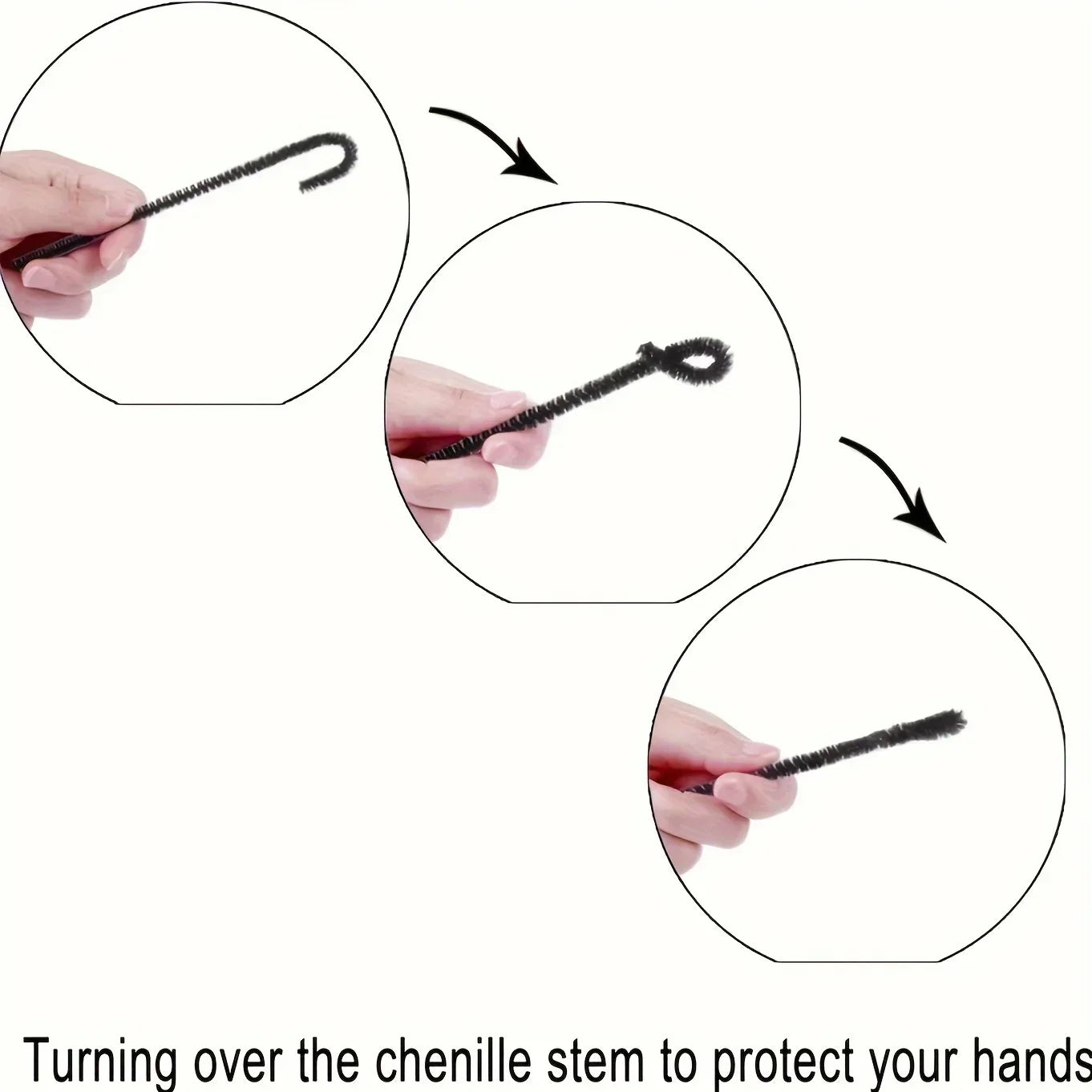 Buy The Best By Artsulli - Art is Long Life Short - 100 Pcs Black Pipe Cleaners,Pipe Cleaners for Crafts,Pipe Cleaner Crafts,Chenille Stems