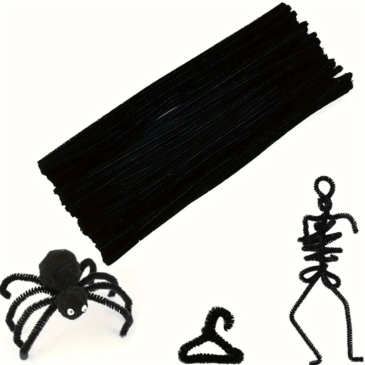 Buy The Best By Artsulli - Art is Long Life Short - 100 Pcs Black Pipe Cleaners,Pipe Cleaners for Crafts,Pipe Cleaner Crafts,Chenille Stems