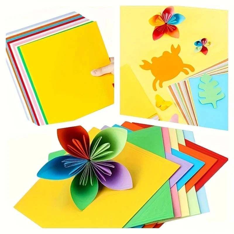 Buy The Best By Artsulli - Art is Long Life Short - 100 sheets of cardstock available in 10 colors for origami art crafts office supplies