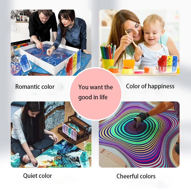 Buy The Best By Artsulli - Art is Long Life Short - 100ML/64 color bag Chagall Acrylic Paint Fine Artist Student Painting Graffiti DIY art