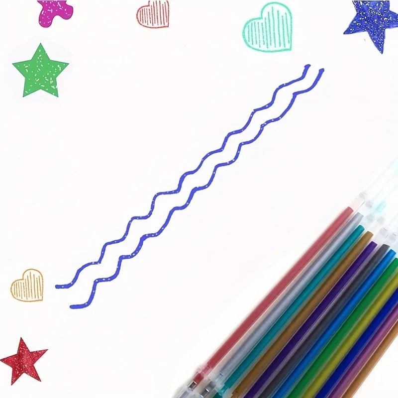 Buy The Best By Artsulli - Art is Long Life Short - 100pcs 1.0mm Glitter Pen Refills Set Flash Multicolor Gel Refill Core DIY Writing