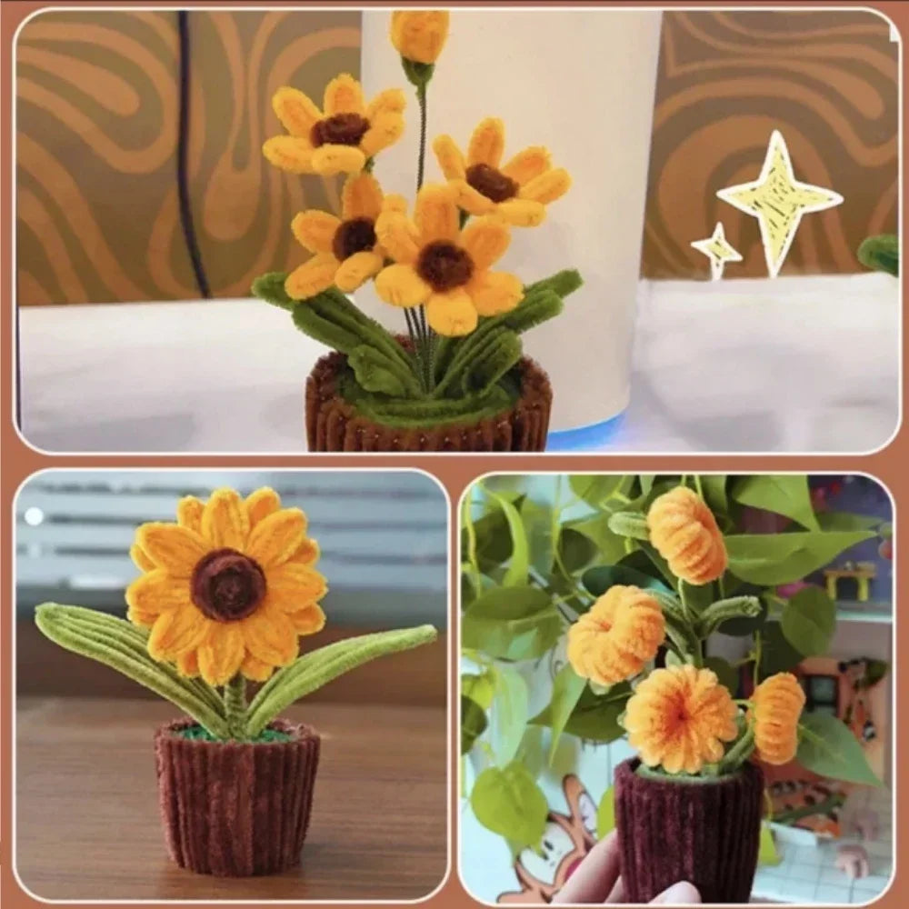 Buy The Best By Artsulli - Art is Long Life Short - 100pcs Pipe Cleaners Chenille Stem Craft Flower Supplies 3 Colors Set for DIY