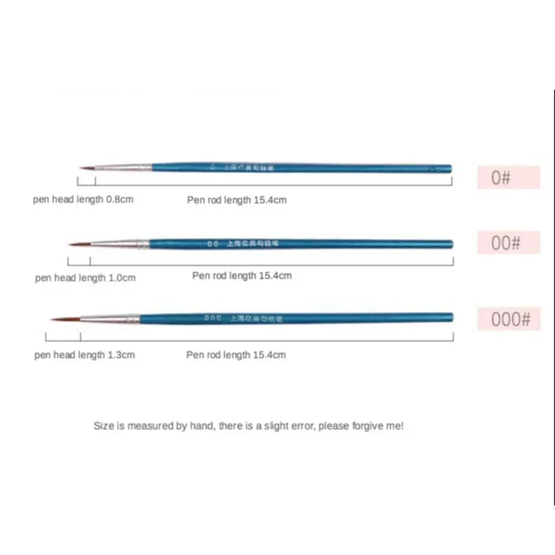 Buy The Best By Artsulli - Art is Long Life Short - 100Pcs/Set Fine Hand-painted Thin Hook Line Pen Multicolor Baton Drawing Paint Brush