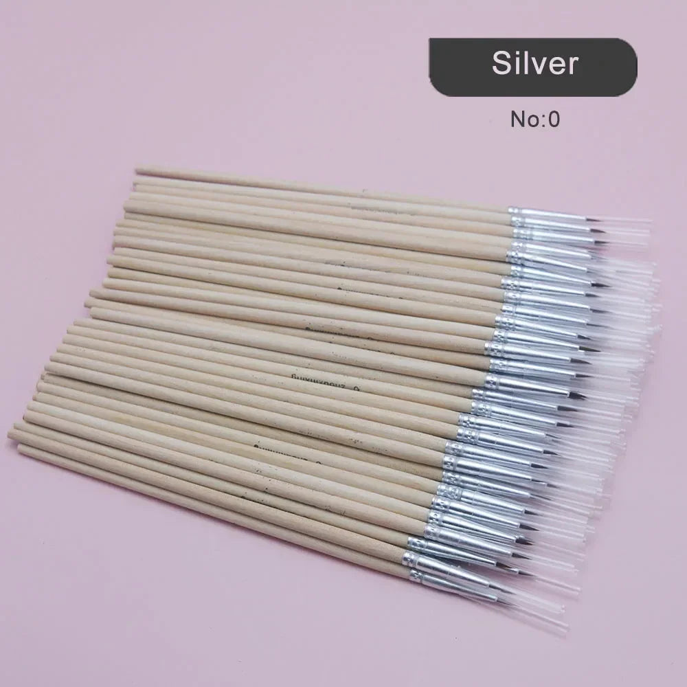 Buy The Best By Artsulli - Art is Long Life Short - 100Pcs/Set Fine Hand-painted Thin Hook Line Pen Multicolor Baton Drawing Paint Brush