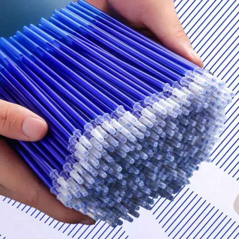 Buy The Best By Artsulli - Art is Long Life Short - 100Pcs Student Erasable Refill Rod Gel Pen Sketch Writing Stationery For Notebook