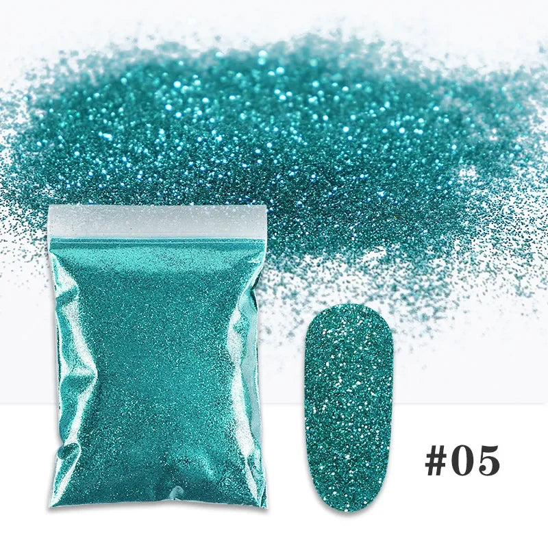 Buy The Best By Artsulli - Art is Long Life Short - 10g Colorful Nail Glitter Powder Sparkly Rose Gold Silver Sequin Chrome Pigment Dust