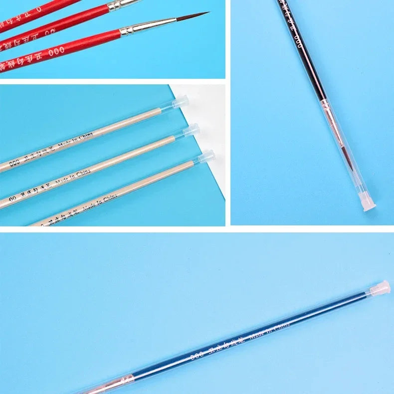 Buy The Best By Artsulli - Art is Long Life Short - 10pcs Fine Line Pens - 0.7/1.1/1.5mm Thin Hook Nylon Brushes for Hand Painting Acrylic