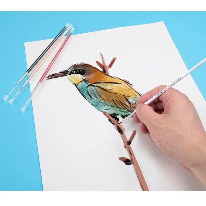 Buy The Best By Artsulli - Art is Long Life Short - 10pcs Fine Line Pens - 0.7/1.1/1.5mm Thin Hook Nylon Brushes for Hand Painting Acrylic