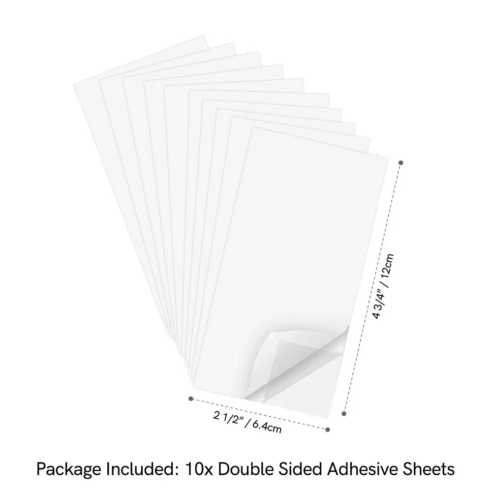 Buy The Best By Artsulli - Art is Long Life Short - 10Pcs/set Clear Double Sided Adhesive Sheets Tap Sheet Sticky Film for Arts Craft Photo