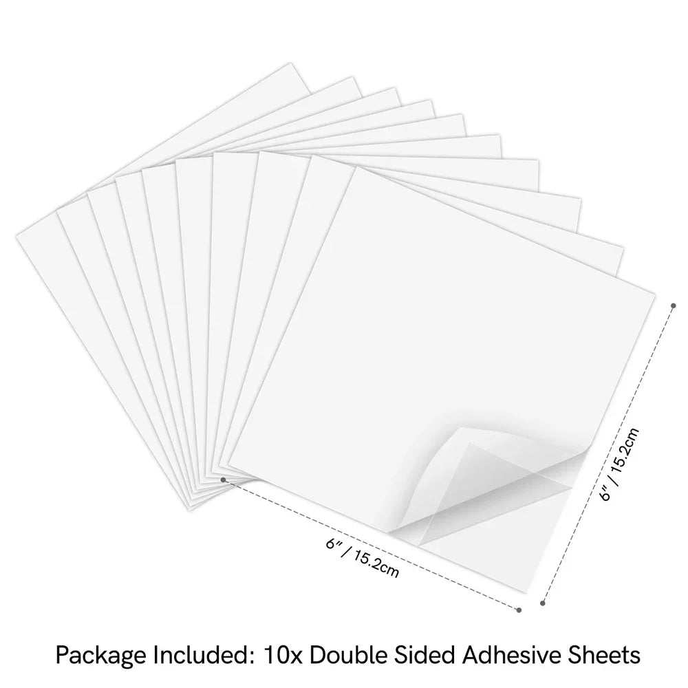 Buy The Best By Artsulli - Art is Long Life Short - 10Pcs/set Clear Double Sided Adhesive Sheets Tap Sheet Sticky Film for Arts Craft Photo