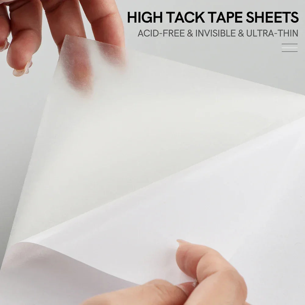 Buy The Best By Artsulli - Art is Long Life Short - 10Pcs/set Clear Double Sided Adhesive Sheets Tap Sheet Sticky Film for Arts Craft Photo