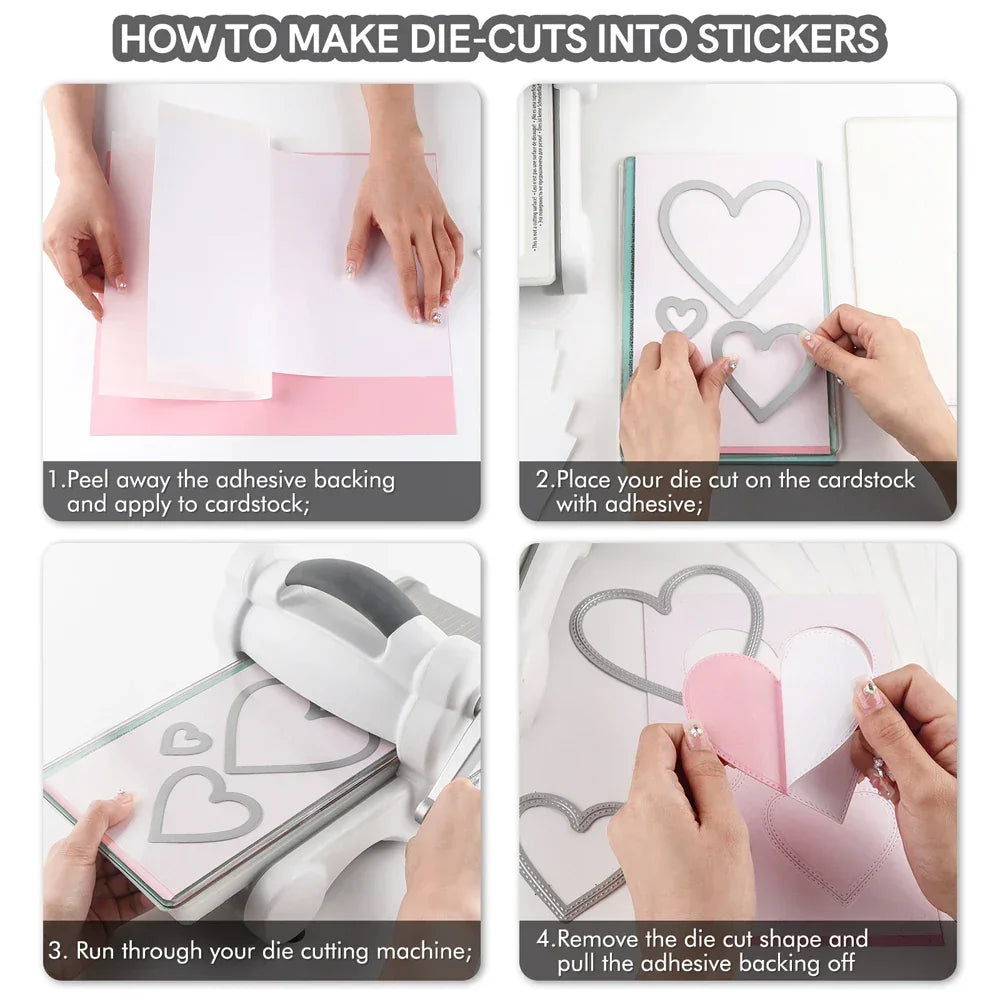 Buy The Best By Artsulli - Art is Long Life Short - 10Pcs/set Clear Double Sided Adhesive Sheets Tap Sheet Sticky Film for Arts Craft Photo