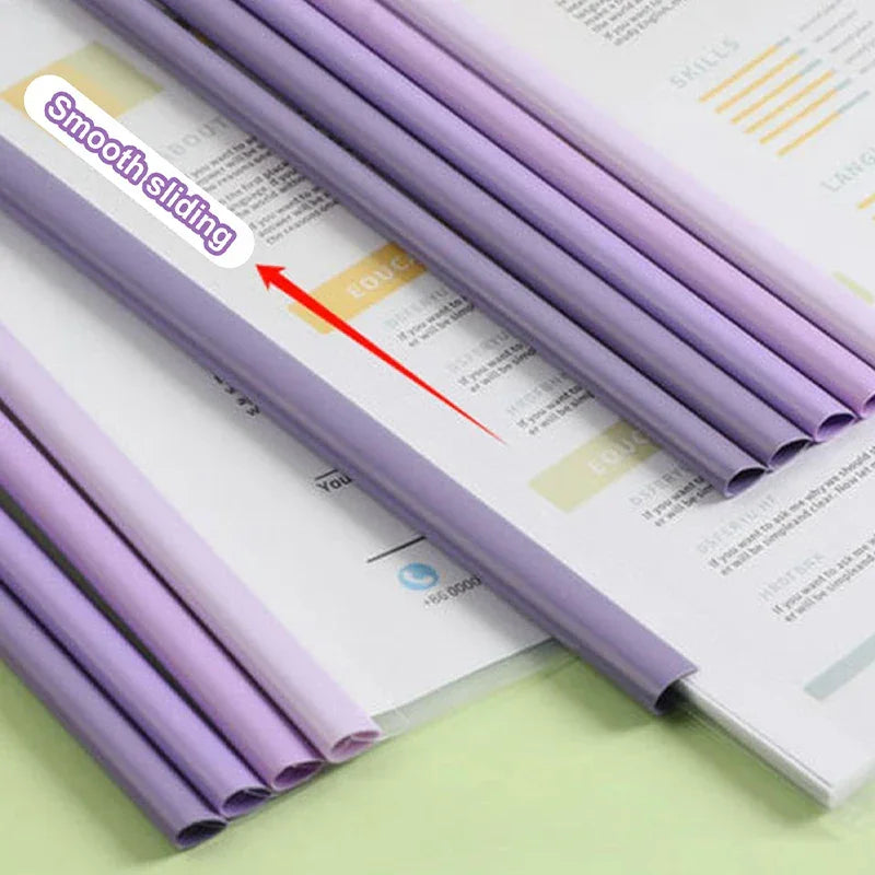 Buy The Best By Artsulli - Art is Long Life Short - 10pcs Transparent File Document Thicken Draw Rod A4 Folder Test Paper Storage Bag Clip