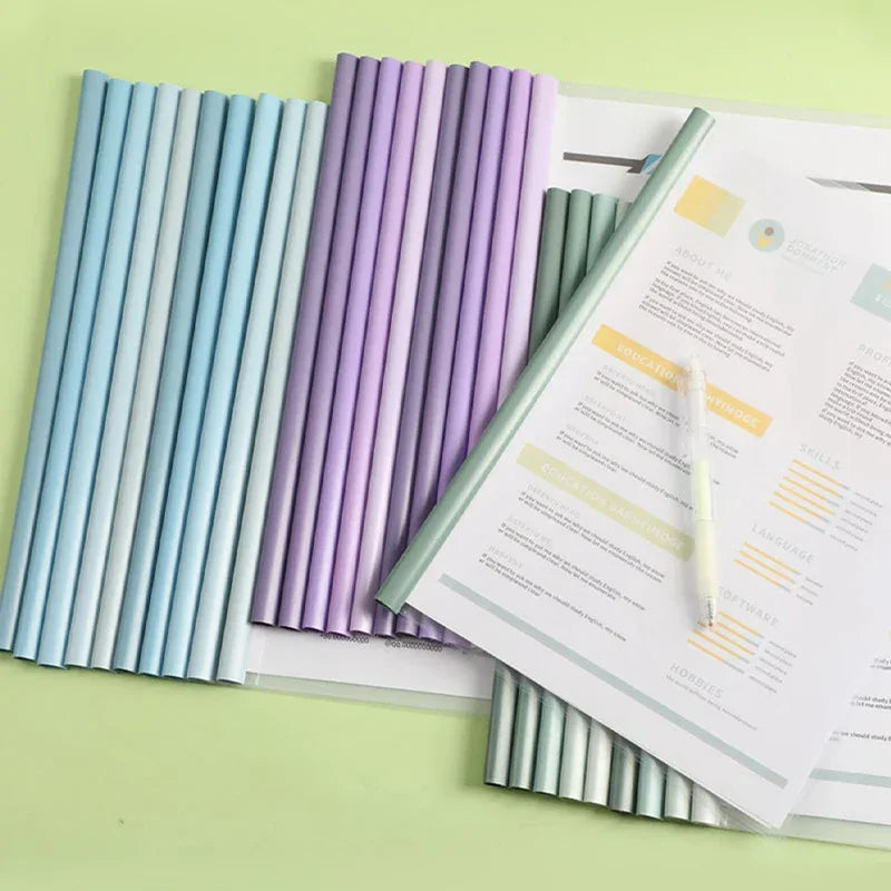 Buy The Best By Artsulli - Art is Long Life Short - 10pcs Transparent File Document Thicken Draw Rod A4 Folder Test Paper Storage Bag Clip