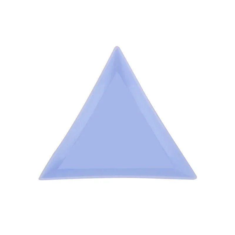 Buy The Best By Artsulli - Art is Long Life Short - 10Pcs Triangle Plastic Plate Nail Jewelry Beads Organizer Rhinestone Diamond Storage