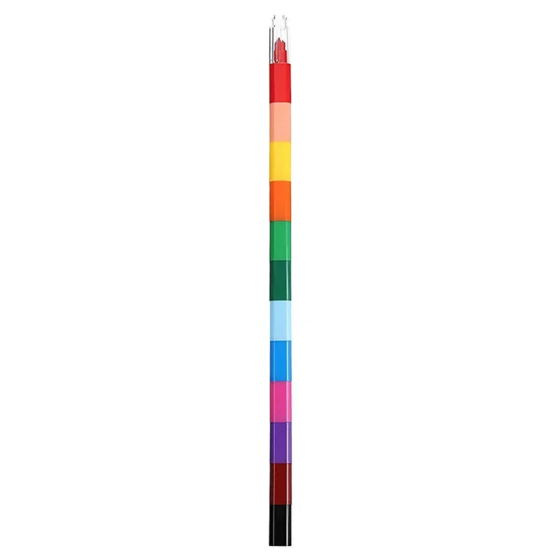 Buy The Best By Artsulli - Art is Long Life Short - 12-Color Building Block Crayons Fun Rainbow Color Stackable Drawing Graffiti Pen