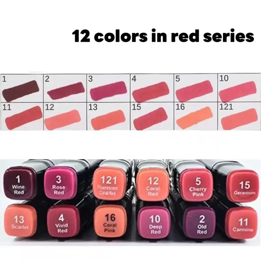 Buy The Best By Artsulli - Art is Long Life Short - 12 Colors Alcohol Based Markers Set Dual Tip Sketching Drawing Animation for Adults