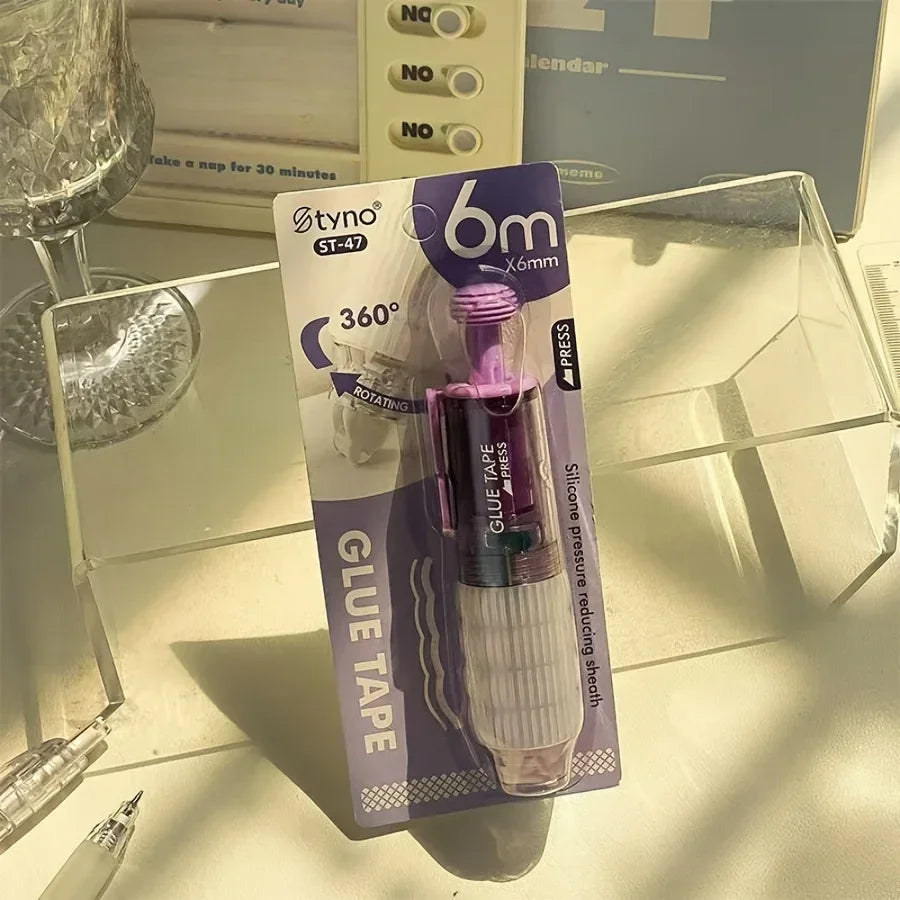 Buy The Best By Artsulli - Art is Long Life Short - 1pc 360° rotating double-sided adhesive tape for manual DIY scrapbook gluing office