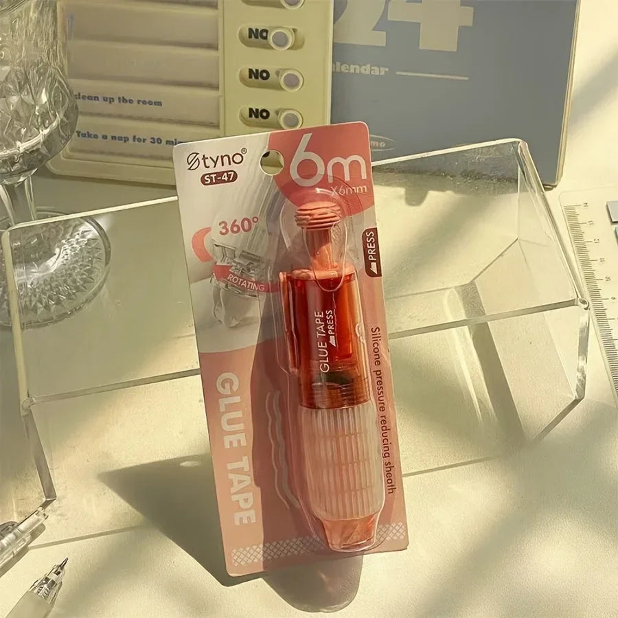 Buy The Best By Artsulli - Art is Long Life Short - 1pc 360° rotating double-sided adhesive tape for manual DIY scrapbook gluing office