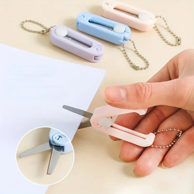 Buy The Best By Artsulli - Art is Long Life Short - 1pc Mini Portable Folding Scissors Creative In Pastel Colors Stainless Steel Paper