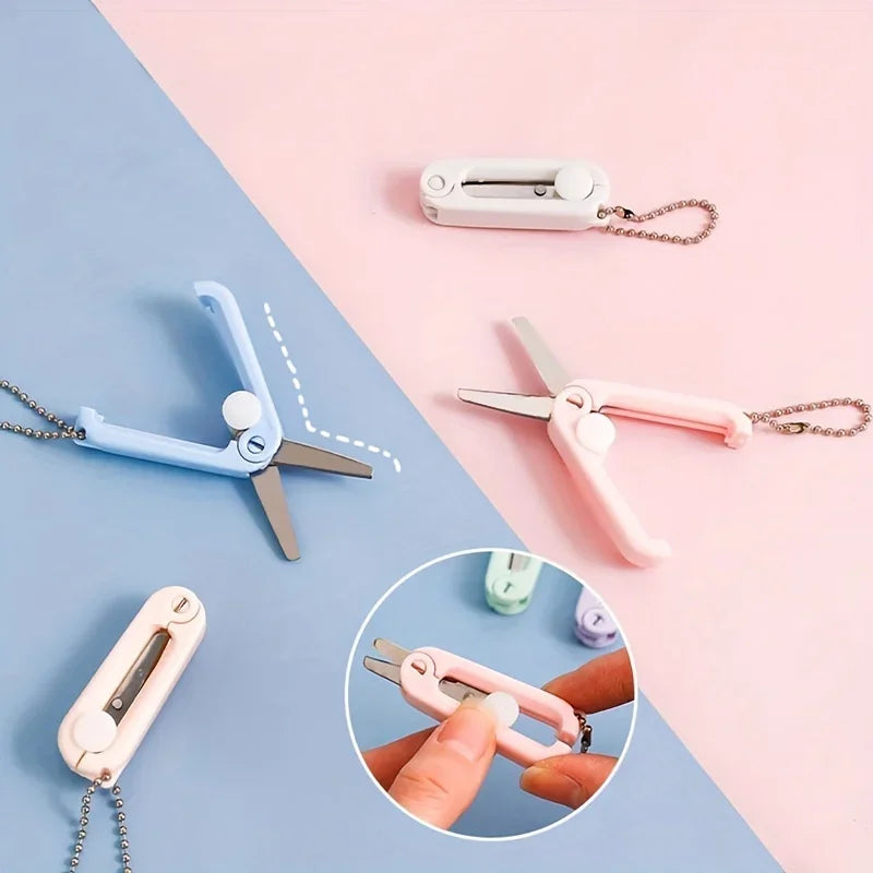 Buy The Best By Artsulli - Art is Long Life Short - 1pc Mini Portable Folding Scissors Creative In Pastel Colors Stainless Steel Paper