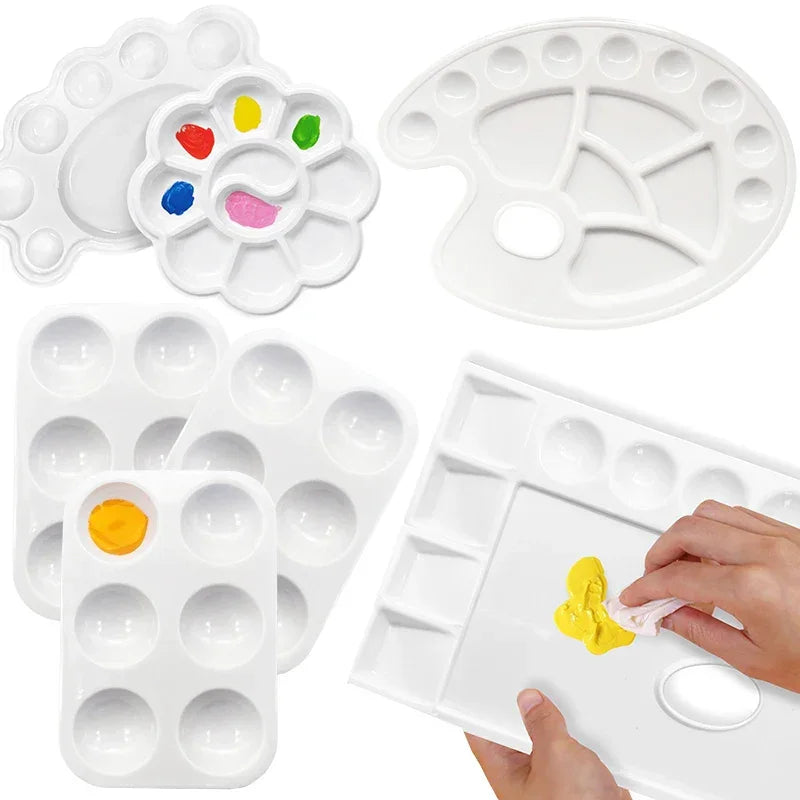 Buy The Best By Artsulli - Art is Long Life Short - 1PC Painting Palette Reusable Clean Easily Plastic Paint Tray Supplies Essential