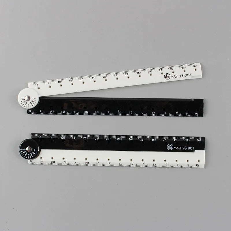 Buy The Best By Artsulli - Art is Long Life Short - 1pcs Folding ruler black and white simple graphic folding student learning supplies