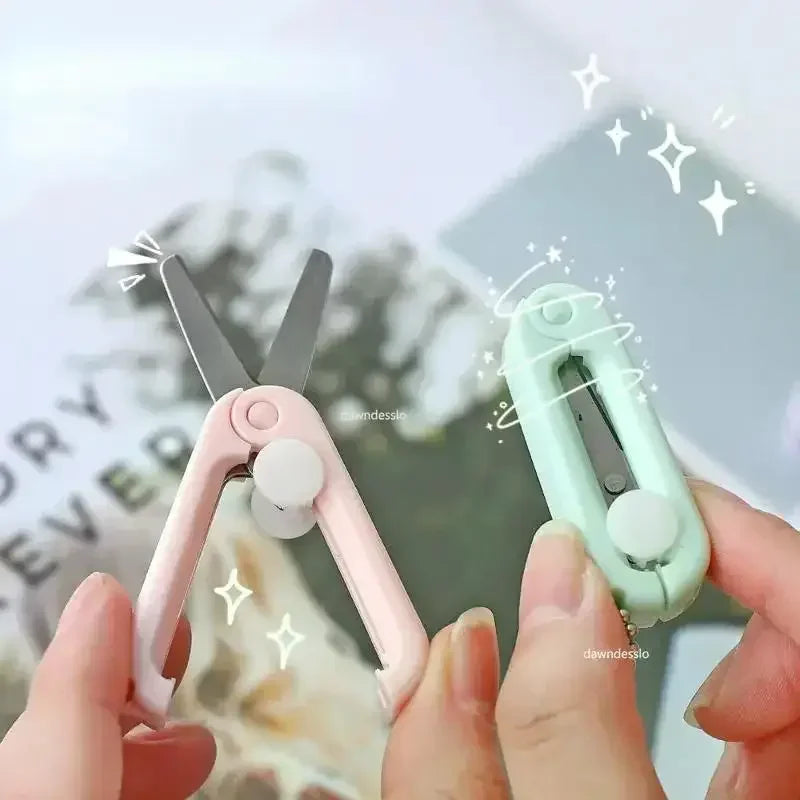 Buy The Best By Artsulli - Art is Long Life Short - 1pcs Mini Portable Folding Scissors Morandi Simple Paper-Cutting Tool Stationary Office