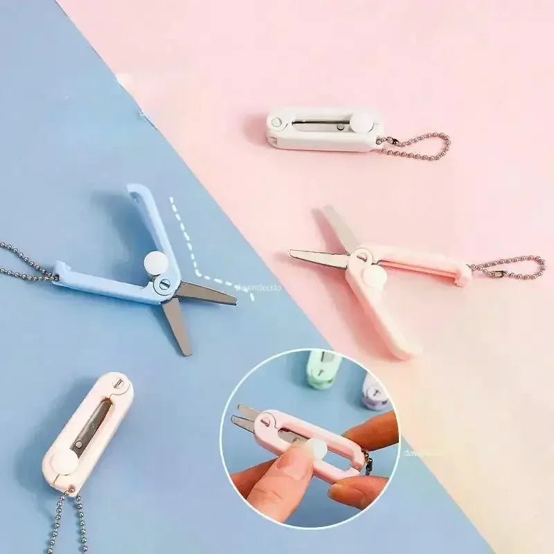Buy The Best By Artsulli - Art is Long Life Short - 1pcs Mini Portable Folding Scissors Morandi Simple Paper-Cutting Tool Stationary Office