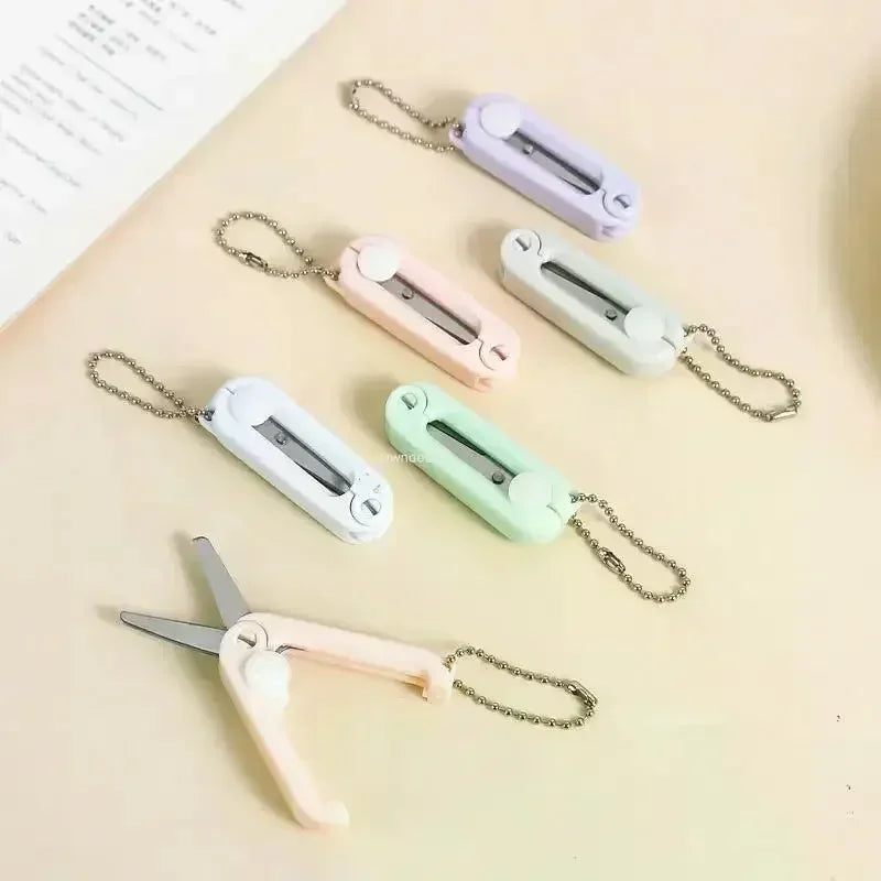 Buy The Best By Artsulli - Art is Long Life Short - 1pcs Mini Portable Folding Scissors Morandi Simple Paper-Cutting Tool Stationary Office