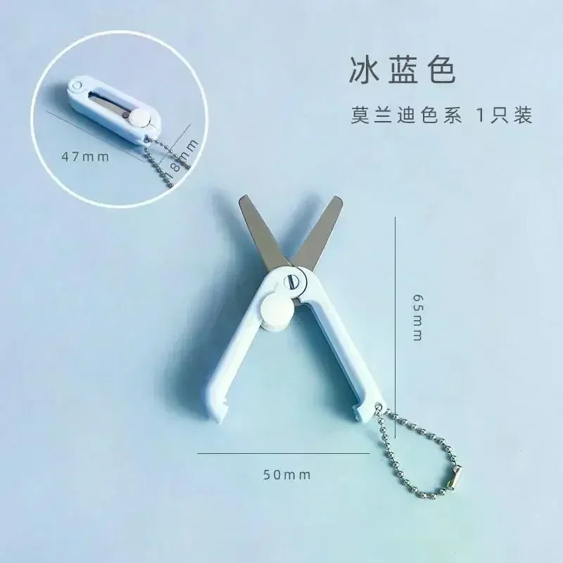 Buy The Best By Artsulli - Art is Long Life Short - 1pcs Mini Portable Folding Scissors Morandi Simple Paper-Cutting Tool Stationary Office