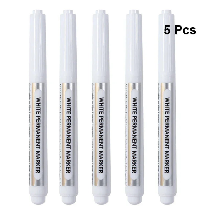 Buy The Best By Artsulli - Art is Long Life Short - 3/5/10Pcs White Chalk Marker Permanent Pens Liquid Markers Dry for Painting DIY CD Cup