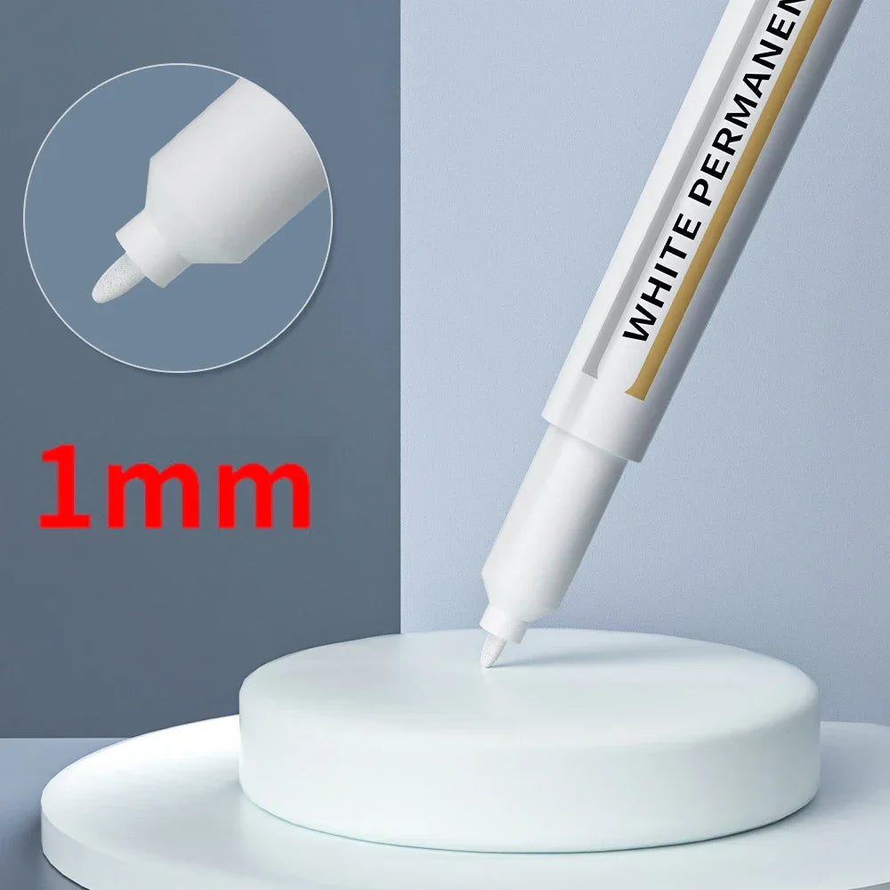 Buy The Best By Artsulli - Art is Long Life Short - 3/5/10Pcs White Chalk Marker Permanent Pens Liquid Markers Dry for Painting DIY CD Cup