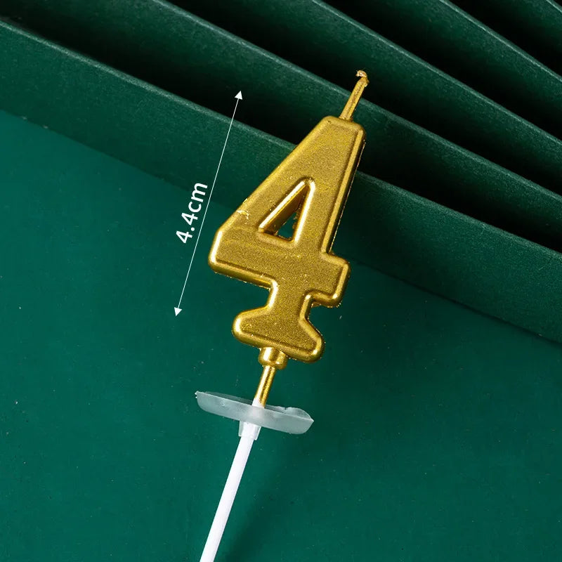 Buy The Best By Artsulli - Art is Long Life Short - 3D Gold Diamond Number Candles Large Birthday Cake Topper Wedding Anniversary Party