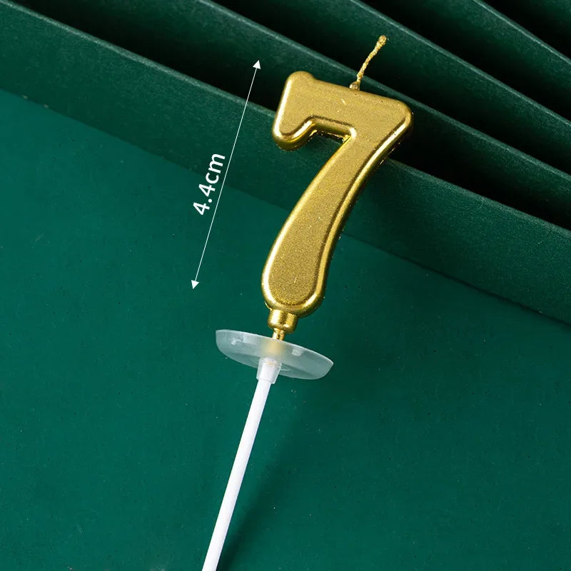 Buy The Best By Artsulli - Art is Long Life Short - 3D Gold Diamond Number Candles Large Birthday Cake Topper Wedding Anniversary Party