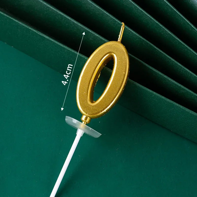 Buy The Best By Artsulli - Art is Long Life Short - 3D Gold Diamond Number Candles Large Birthday Cake Topper Wedding Anniversary Party