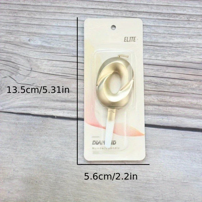 Buy The Best By Artsulli - Art is Long Life Short - 3D Gold Diamond Number Candles Large Birthday Cake Topper Wedding Anniversary Party