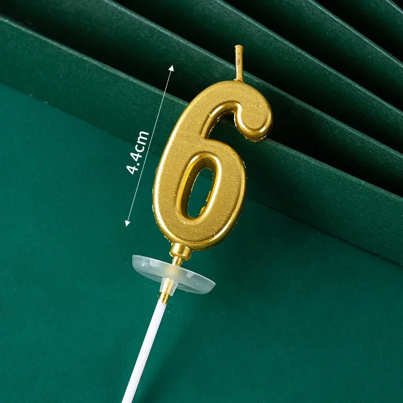 Buy The Best By Artsulli - Art is Long Life Short - 3D Gold Diamond Number Candles Large Birthday Cake Topper Wedding Anniversary Party